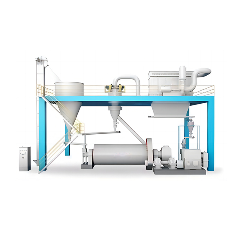 Globus molendini et classifier productio linea